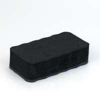 Black Wave Shape Dry EVA Magnetic felt Whiteboard Eraser