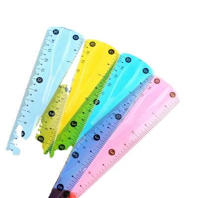 Wholesale Stationery Office School Items 20cm Colorful Straight Plastic Ruler